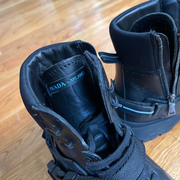 prada black combat boots - Picture 4 of 6